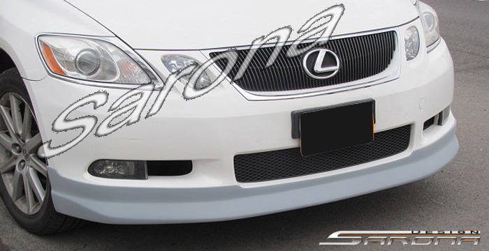 Custom Lexus GS300-400  Sedan Front Add-on Lip (2006 - 2008) - $299.00 (Part #LX-005-FA)